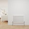 NRG Traditional Radiator Gloss White Cast Iron 2 Column Horizontal Central Heating Bathroom Radiators 600x830mm