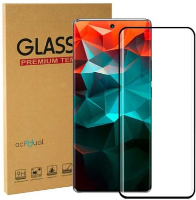 OcioDual Protector de Pantalla Cristal Templado Compatible con Honor Magic4 | Vidrio Premium con Pegamento con Borde 2.5D y Dureza 9H, Grosor 0.33mm, Antigolpes, Anticaídas, 1 protector