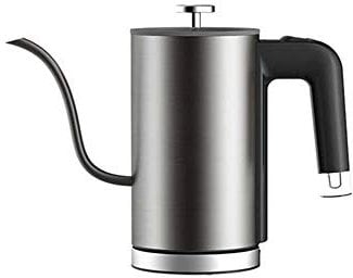 FLOWFX Office kettle Tea Coffee Pot Slender Spout Matte Texture Stainless Steel Kettle LED Heating Lamp 600ml lofty ambition