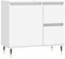 Gecheer Armoire de salle de bain, meuble de salle de bain, moderne, multicouche, blanc, avec 2 tiroirs, 65 x 33 x 60 cm, meuble lavabo de salle de bain, meuble sous-bureau, meuble de rangement