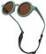 LOJUDI Baby Sonnenbrille 0-24 Monate, Polarisierte mit Riemen Verstellbar Weicher Silikonrahmen Rund Kinder UV400 Schutz Sonnenbrille Baby für 0-2 Jahre - Grün Rahmen
