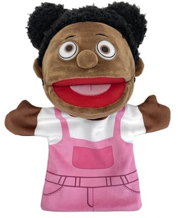LOMTRATS Familie Handpuppen für Kinder, beinhaltet Opa, Oma, Papa, Mama, Tochter, Sohn mit beweglichen offenen Mund, perfekt für Storytelling, Unterricht, Vorschule, Geburtstagsgeschenke,1 Pcs