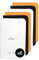 Rhodia 119156AMZC – Ein Set mit 6 Notizbüchern – 7,5 x 12 cm – 48 Seiten – 80 g/m² – 3 Farben (Orange, Schwarz und Weiß)