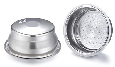 Druckfilterkorb, kompatibel mit Breville Sage BES870/875/880/878/890/810 Barista Infuser Bambino Plus BES 500 Doppelwandfilter, 54 mm Kaffeemaschinen-Ersatzzubehör
