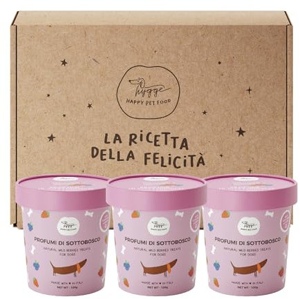 Hundekekse Set X3 100% natürlich mit roten Früchten | stärken die Abwehrkräfte | Hundesnack für Hundetraining und Kuscheln, für alle Größen und Altersgruppen | 300 g | Hundekekse Hygge Dog