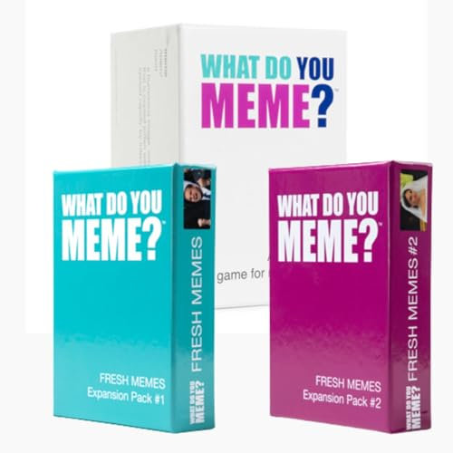 What Do You Meme Bundle (US): WDYM + Fresh Memes 1 & 2 | Meme Spiel US Version | What DO You Meme? Party-Kartenspiel | Gesellschaftsspiele Erwachsene | Board Games English | ab 18 Jahren