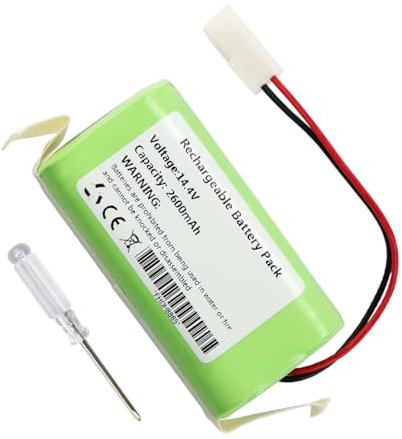ANTIEE 2600mAh RS-RT900866 Battery Compatible for Rowenta Tefal Explorer Serie 20 40 60 Robot Vacuum Cleaner 14.4V