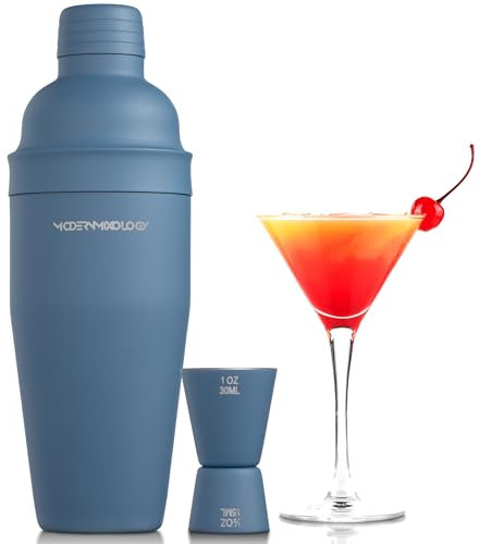 Navy Blue-Mixology Bartender Kit - 2-Piece Matte Cocktail Shaker Set