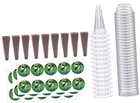 Parliky 1 Set Hydrokultur Pflanzkorb Netzbecher Wachstumspellets Hydrokultur Korb Etiketten Miracle Grow Pflanzenfutter Zimmerpflanzen Pflanzen Zimmerpflanzen Startertöpfe Zum