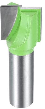 sourcing map Bottom Cleaning Router Bit 1/2 Shank Carbide Tipped Spoilboard Surfacing Planing CNC Mortising Bit for Slab Flattening Woodworking, 25/32 (20mm) Dia 25/32 (20mm) Depth