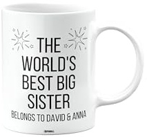 MIPOMALL This Big Sister Belongs to Mug, Big Sister Mug, The Worlds Best, Personalised Gift, Customised Mug with Text, Secret Santa, Presents for Christmas mm-CA_219_19