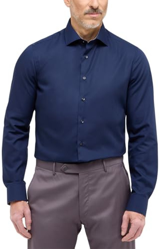ETERNA Male Original Shirt Slim FIT 43_H_1/1, 1/1, Navy