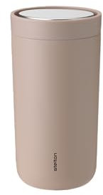 Stelton To-Go Click - Thermobecher, doppelwandige Isolierflasche - Rostfreier, auslaufsicherer Kaffeebecher/Teebecher mit Smart-Click-Deckel - Heiße & kalte Getränke - 0,2 Liter, Heather
