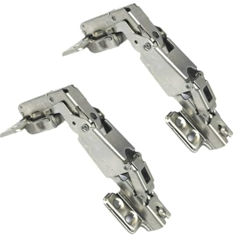 XIAOBUU 165-Degree Soft Close Cabinet Hinges, Concealed Kitchen Cupboard Door Hinges, 2-Pack