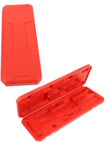 Luxshiny Kompakte Aufbewahrungsbox für Messschieber aus Robustem Rote Organizer Box für Digitale Messwerkzeuge Stoßfest für Schutz die Aufbewahrung von Kalibern