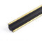 Moulure murale, 16,4 pi, quart de rond autocollant, bandes de calfeutrage et de finition flexibles for bordures de plancher et de carrelage, bande de calfeutrage for plafond, comptoir et cabine(Black