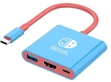AHGEIIY Switch 2 Dock Switch docking station per Nintendo, adattatore TV portatile Switch2 supporta la modalità TV 4K 60Hz compatibile con Steam Deck/Switch2 OLED, docking station da viaggio