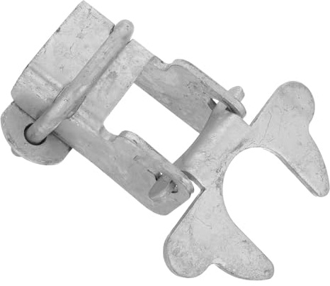 NIYANGLE Iron Pet Enclosure Lock with Wear-resistant Anti-escape Design, Metal Latch for Dog Kennel Gate and Wire Cage, Suitable for Garden Gate Safety and Crate Replacement Parts