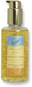 chi-enterprise Goldenes Hautöl Aphrodite 100 ml I Feuchtigkeitspflege mit Blattgold & natürlichem Vitamin E I Strahlender Teint & jünger aussehende Haut