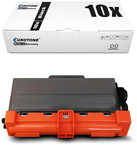 10x Eurotone Toner kompatibel für Brother HL 5440 5450 5470 5480 6180 DWT DW D DN DNT, TN3380