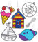 Baker Ross Suncatcher-Anhänger mit Strandmotiven für Kinder zum Dekorieren – Sommer-Bastelset für Kinder (8 Stück)