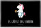 Mr. & Mrs. Panda 40 x 60 cm Fußmatte Einhorn Muffin - Geschenk, Geburtstagsgrüße, Fußmatte innen, Fussmatten online, Fußabtreter außen, Geburtstag,