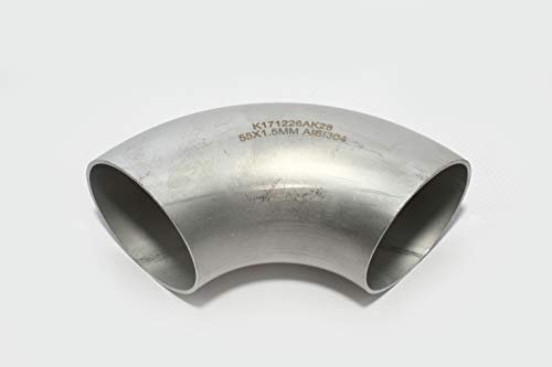 55x1,5 mm EDELSTAHL Bogen 90° V2A 1.4301 55mm Rohr Schweißbogen