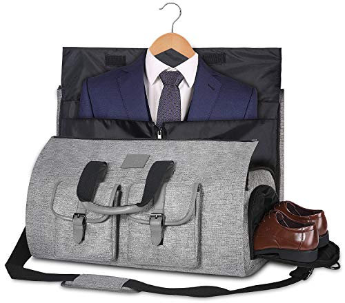 UNIQUEBELLA Anzugtasche, Kleidersack Reisetasche Anzugsack Umhängetasche für Herren,Flugzeug, Reisen, Bussiness,Fitness Anzug Garment Gym Bag, Sporttasche für Männer