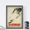 Nacnic Vintage Poster Vintage Poster Europa. Wintersport in Deutschland. A4-Format