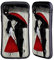 Head Case Designs Offizielle LouiJoverArt EIN Neuer Kuß Rote Tinte Hybride Handyhülle Hülle Huelle kompatibel mit Apple iPhone XR