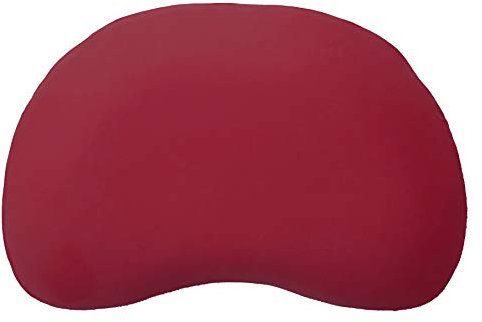 Edda Lux Bezug passend für Tempur Curve S und M Schlafkissen, 61 x 40 cm, formbeständiger Jersey Kissenbezug mit Reißverschluss, aus 100% Baumwolle, in Karmin