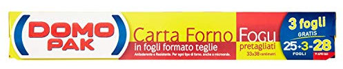 Domopack Carta Forno In Fogli 25+3 Cm 33x38 - M 10,6, 28pz