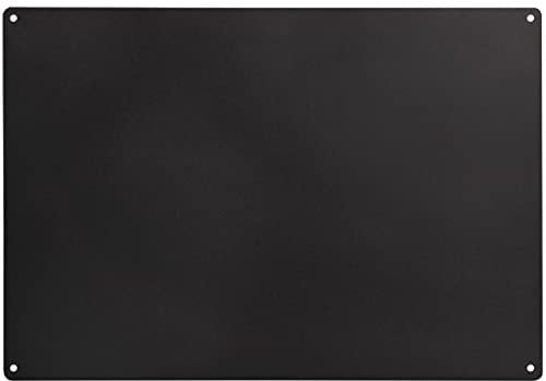 Magnettafel Magnetboard aus Metall - 58 x 40 Magnettafel Schwarz - Magnetwand inkl. Befestigung