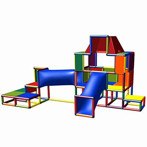 move and stic - Spielturm Rene mit Dach und Tunnel für den Garten oder das Kinderzimmer