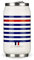 Les Artistes Paris A-4250, lata isotérmica, termo 280 ml, botella isotérmica sin BPA, reutilizable, boquilla abatible con paja, acero inoxidable, diseño Sailor