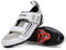 tommaso Veloce II Fahrradschuhe - Ride in Style - Peloton Schuhe Triathlon Rennrad Indoor Cycling Herren Damen Kompatibel mit Look Delta SPD SPD-SL Stollen Weiß Schwarz, Weiß - Delta Bundle, 13 Women