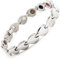 NITROLUBE N Magnetarmband Damen Gesundheit Energie Magnetarmband Ideal als Schmerzlinderung, Bei Arthritis & Karpaltunnelsyndrom (18.5 cm, Silber)