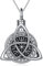 YAFEINI Keltische Urnenkette 925 Sterling Silber Asche Anhänger Kette für Asche Amulett Schutz Wikinger Denkmal Feuerbestattung Urne Halskette Schmuck