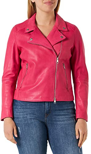 BOSS C_ saleli3 Veste en Cuir, Medium Rose 660, 38 Femme