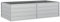 vidaXL Garten-Hochbeet 160x80x45 cm Verzinkter Stahl Silber