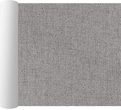 GELAISI Leinen Fabric selbstklebend Grau-40x200cm Leinenstoff Reparatur Patch Self-Adhesive für Sofas,Autositze,Bürostuhl,Kopfteile,Kunsthandwerk,Reparieren Sie Löcher,Risse,Verbrennungen,Flecken