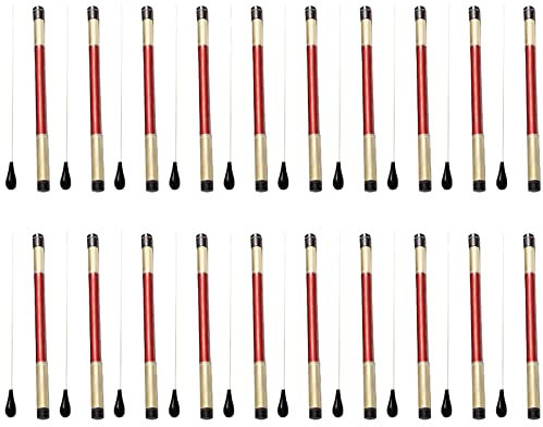 KVSERT Lot de 20 baguettes de chef d'orchestre avec poignée en synthétique Noir
