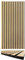 3D Akustik Lamellen Wandpaneele Holzoptik 104x52 cm – Leicht & Schallabsorbierend, Echtholz auf PET Filz, Design für Wand & Decke, 10 mm stark (11000B)