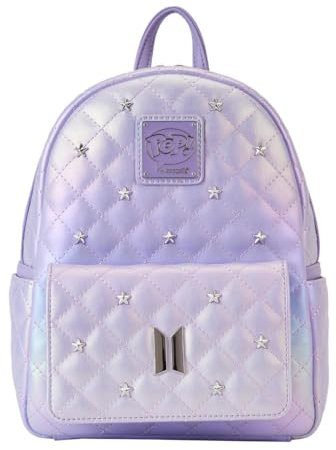 Loungefly BTS Logo Iridescent Purple Mini Rucksack, Violett, Mini Backpack, Mini-Rucksack