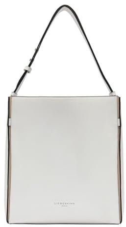 LIEBESKIND BERLIN Leder Schultertasche Hilla Small Pebble Hobo Bag Arctic creme