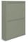 WDMT Armoire à chaussures en métal à 2 portes - 50 x 15 x 71,5 cm - Étagère à chaussures peu encombrante et élégante - Armoire à chaussures moderne - Rangement de chaussures - Vert