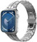 TiMOVO Correa Compatible con Apple Watch Ultra 2 49mm /Ultra 49/46/45/44/42mm, Correa de Acero Inoxidable Ajustable con Cierre Plegable para iWatch Series 10 9 8 7 6 5 4 3 2 1 SE, Plata