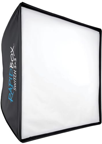 Westcott Rapid Box Switch 3x3 - für tragbares Fotostudio und On Location Octabox Softbox - Kompatibel mit mehreren Fotografie-Beleuchtungsmarken