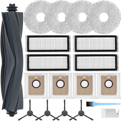 AiLomey Zubehör für Dreame L20 Ultra, Ersatzteile für Dreame L20 Ultra Complete, 1 Hauptbürste, 4 Filter, 4 Wischtücher, 4 Seitenbürsten, 4 Staubbeutel
