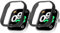 SeNool [2 Piezas Funda para Xiaomi Redmi Watch 4, Carcasa Protectora con Cristal Templado Protector de Pantalla, [Dureza 9H] Protección Carcasa para Xiaomi Redmi Watch 4 - [Negro + Negro]
